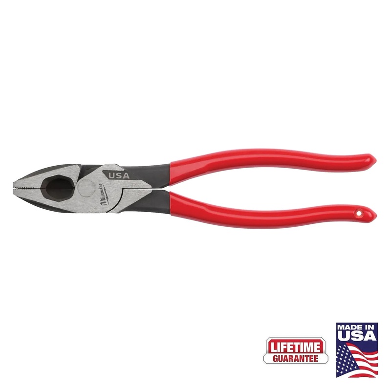 Milwaukee MT500 Lineman's Plier, 9 in OAL, Dipped Grip Handle