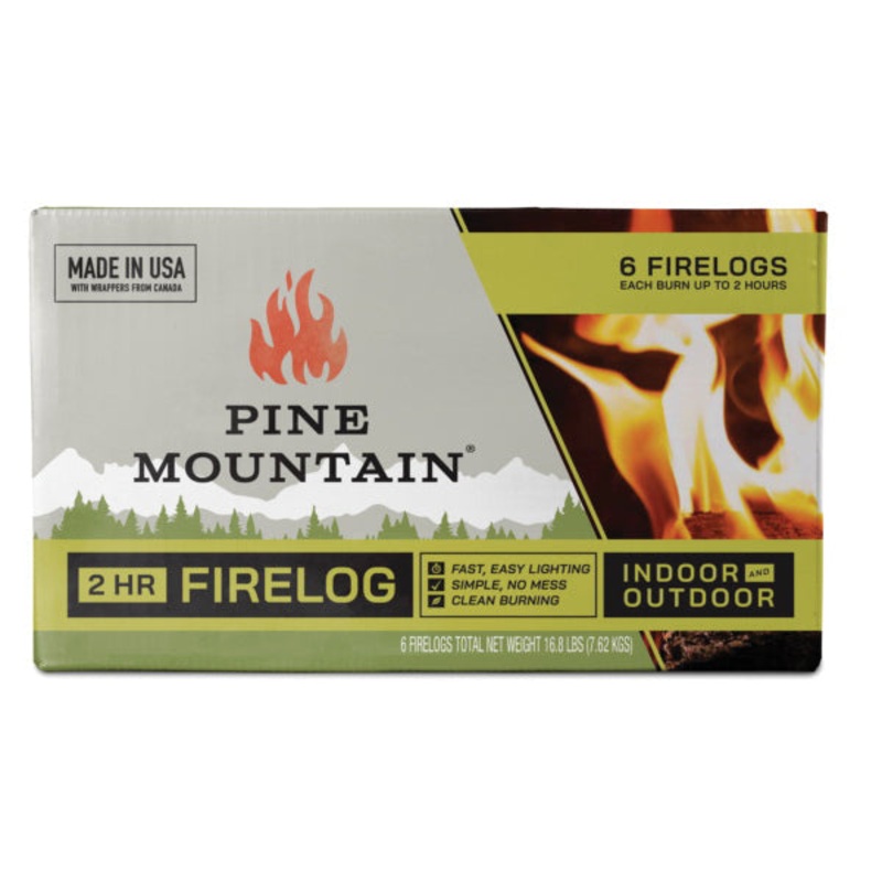 Pine Mountain 500160801 Firelog, 2 hr Burn Time